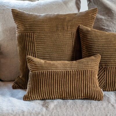 Coussins en velours, coloris Army - Thème Handmade