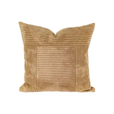 Coussin en velours côtelé 40 x 60 cm - HILDA Sand