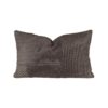 Coussin en velours côtelé 40 x 60 cm - HENRY Cacao