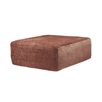 Repose-pied en velours SLOW POUF Rosebud