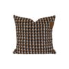 Coussin à motifs géométriques 50x50cm Milo, coloris Cannelle, thème ARTY COUTURE, recto, ah26