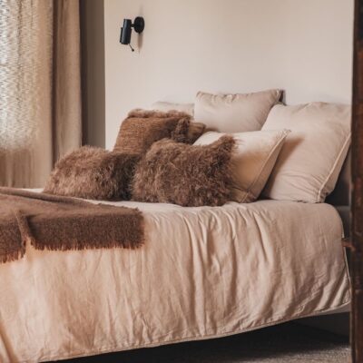 Parure de lit en satin de coton coloris Coton