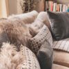 Coussin en fausse fourrure 50x50 cm 11 Coussin en fausse fourrure 50x50 cm – Image 5