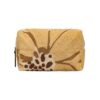 Trousse à maquillage 28x15x15 cm 9 trousse de toilette brodee CLARK MEDIUM yellow