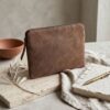 Pochette en cuir 6 Trousse en velours TICKET Squirrel
