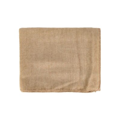 Couvre-lit uni en laine mohair, feeling, coloris lin, thème glam fur