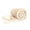 Boutis bi-face en velours côtelé et moumoute DAYTONA, coloris BEIGE, exclu web