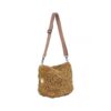 sac bandoulière en fausse fourrure Zuzette coloris Army thème Refuge and Flowers