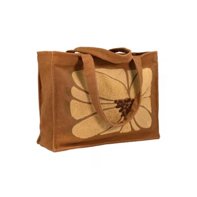 Sac cabas détails brodés