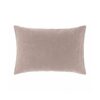 Taie d'oreiller bi-face en lin lavé et coton de percale, modèle DOLBY coloris Praliné