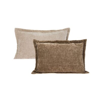 Housse de coussin en velours bi-face 40x60 cm
