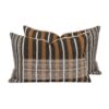 Lot de 2 coussins bi-face avec laine 40 x 60 cm
